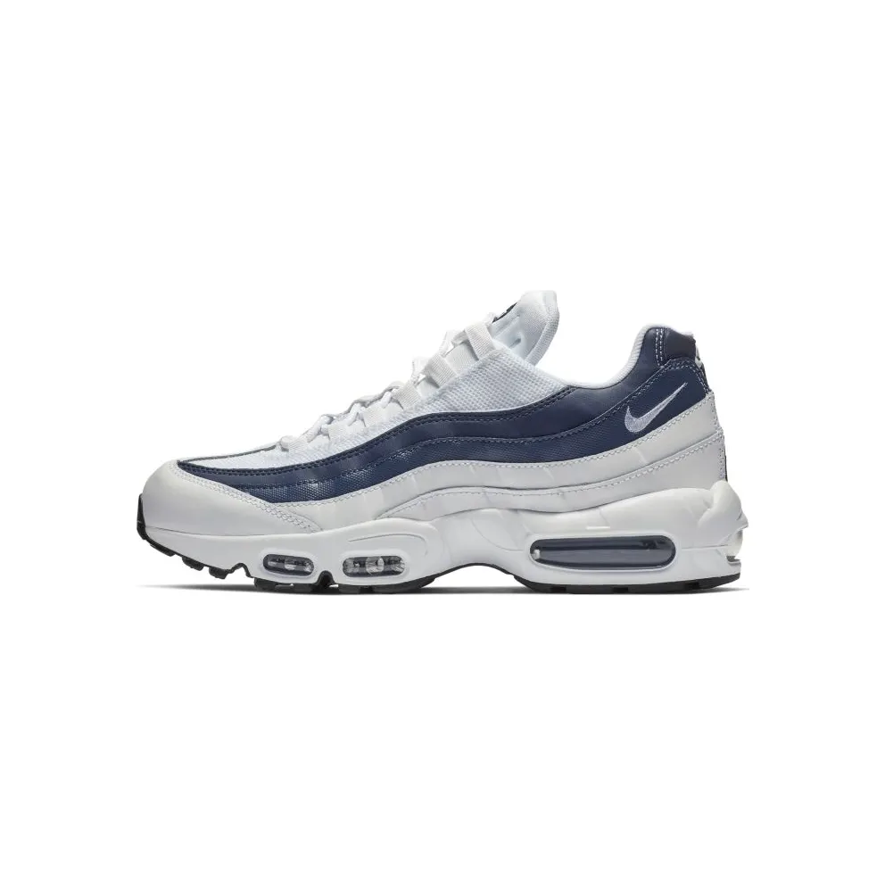 Nike Air Max 95 Essential White White Midnight Navy Monsoon Blue White (749766-114)