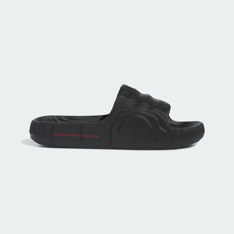 adidas Adilette 22 Slides Black Scarlet (ID4925)
