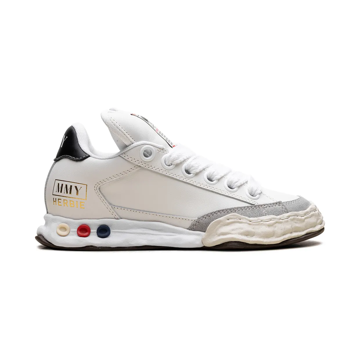 Maison Mihara Yasuhiro Puffer OG Sole Leather Low “WHITE” (A12FW712-WHT) (5)
