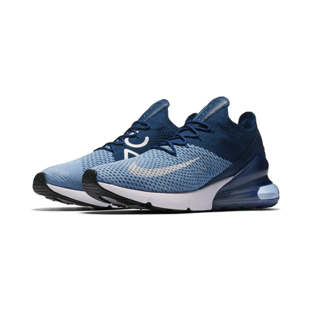 Nike Air Max 270 Flyknit Work Blue Work Blue/White-Brave Blue-Total Crimson (AO1023-400)