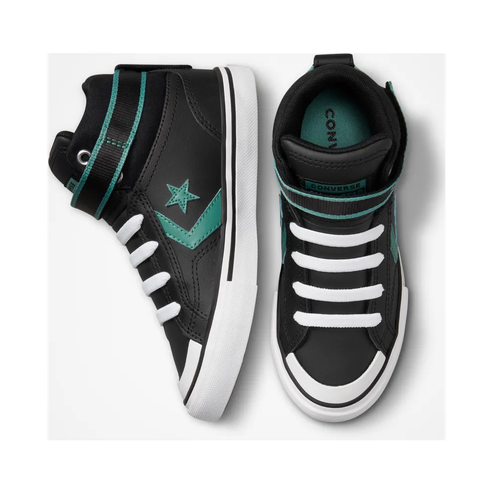 Converse Pro Blaze Strap Easy-On Varsity Club Black/algae Coast/White (373216C)