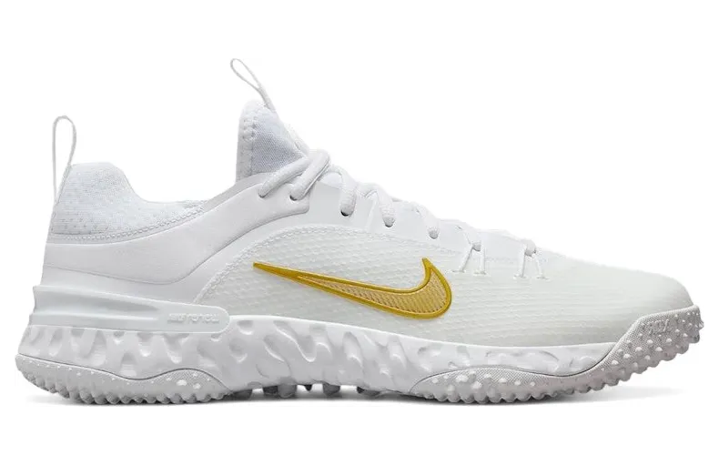 Nike Huarache 9 Elite TF Low LAX White Metallic Vivid Gold (FN0310-100)