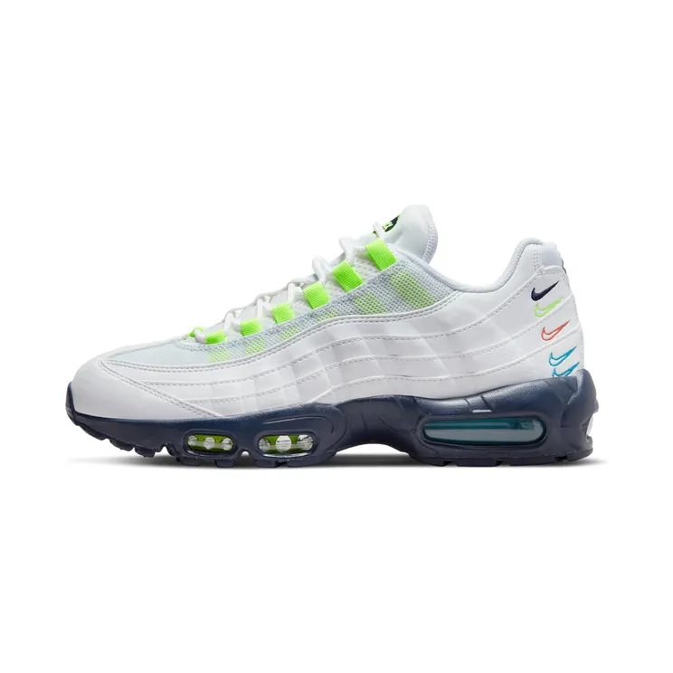 Nike Air Max 90 “White / Volt / Football Grey / Blackened Blue” (DX1819-100)