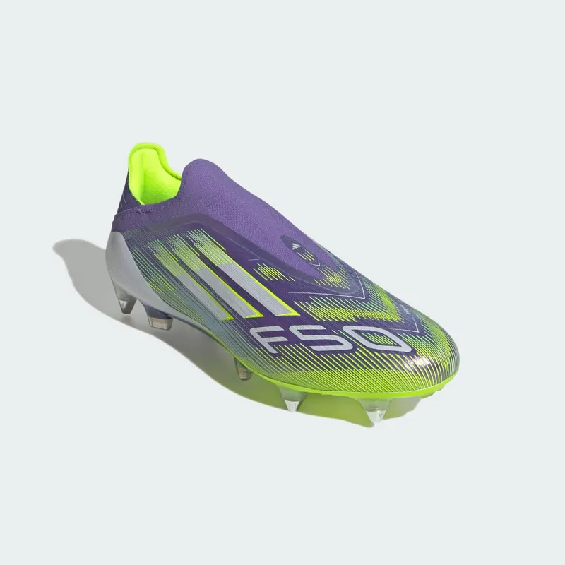 adidas F50 Elite Laceless SG Purple Rush Cloud White Lucid Lemon (JH7642)