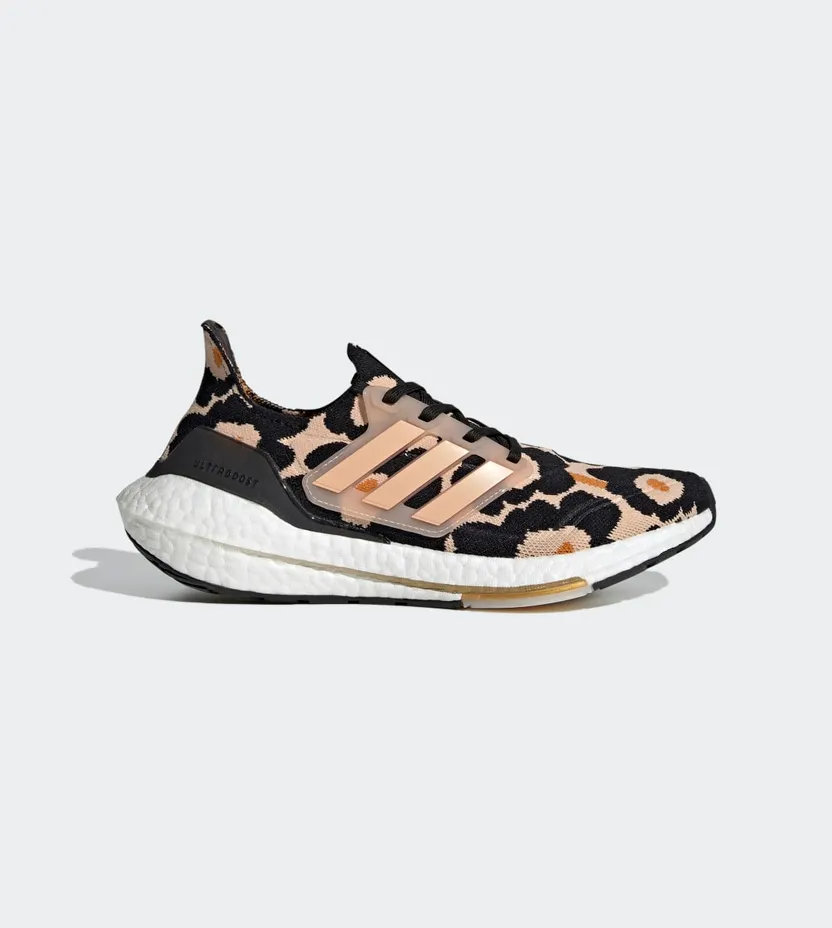 adidas Ultraboost 21 x Marimekko Core Black / Halo Blush / Gold Metallic (H01087)