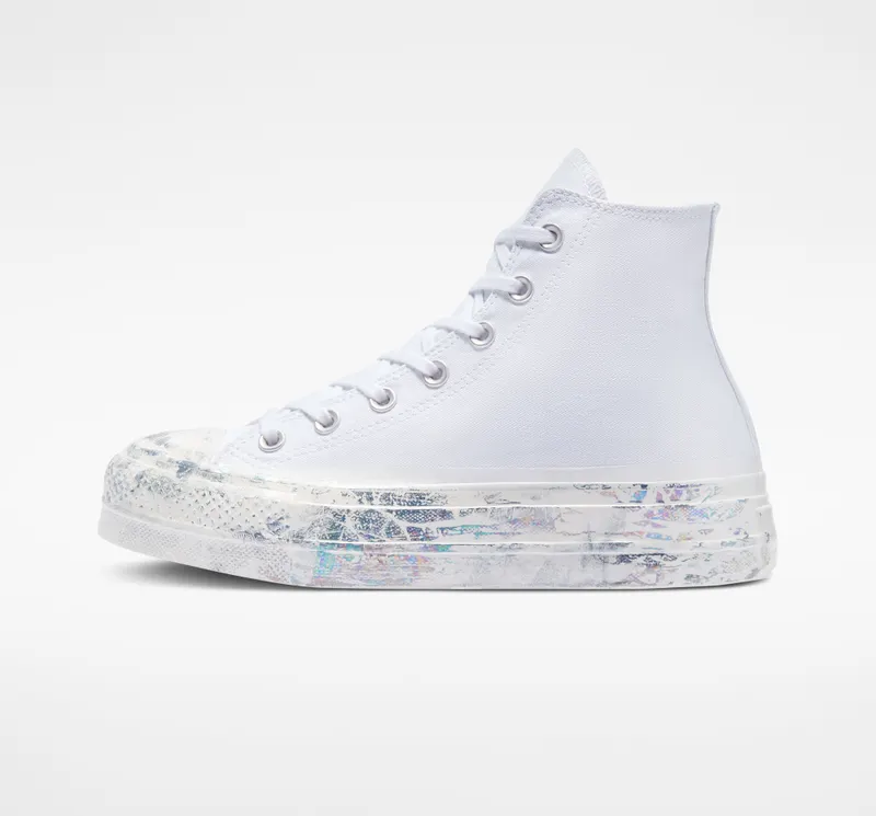 Converse Chuck Taylor All Star Lift Platform White Iridescent (A03337C)