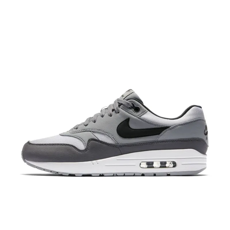 Nike Air Max 1 White Black Wolf Grey White/Black-Wolf Grey-Gunsmoke (AH8145-101)