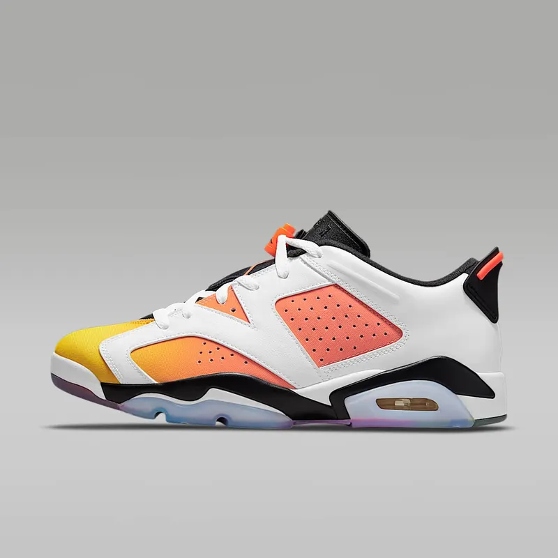 Jordan 6 Retro Low Dongdan “White / Tour Yellow / Total Orange / Black” (DC1048-110)