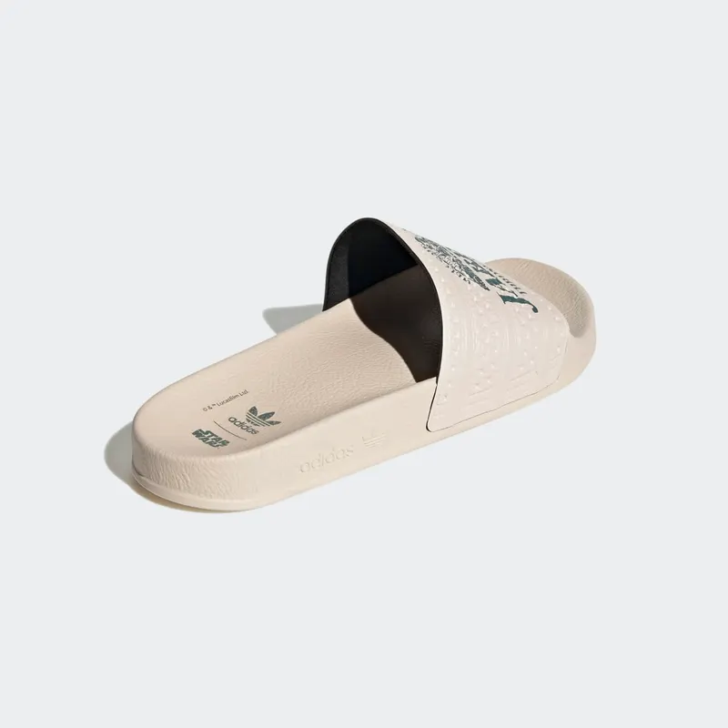 Adidas Jabba’s Throne Room Adilette Slides Halo Ivory / Tech Emerald / Core Black (GX6749)
