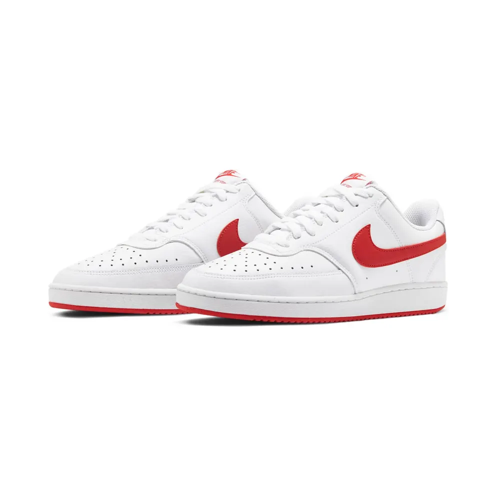Nike Court Vision Low “White / University Red” (CD5434-101)