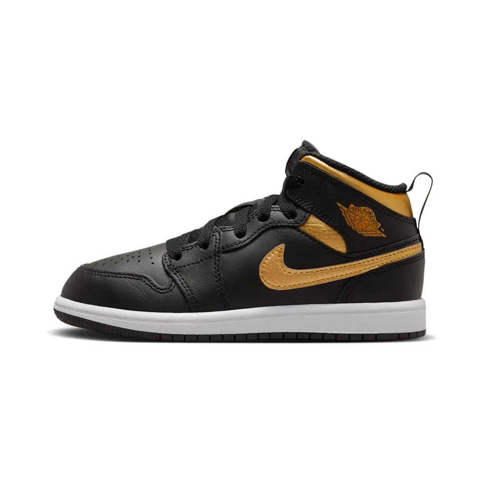 Jordan 1 Mid Metallic Gold Black (DQ8424-071)