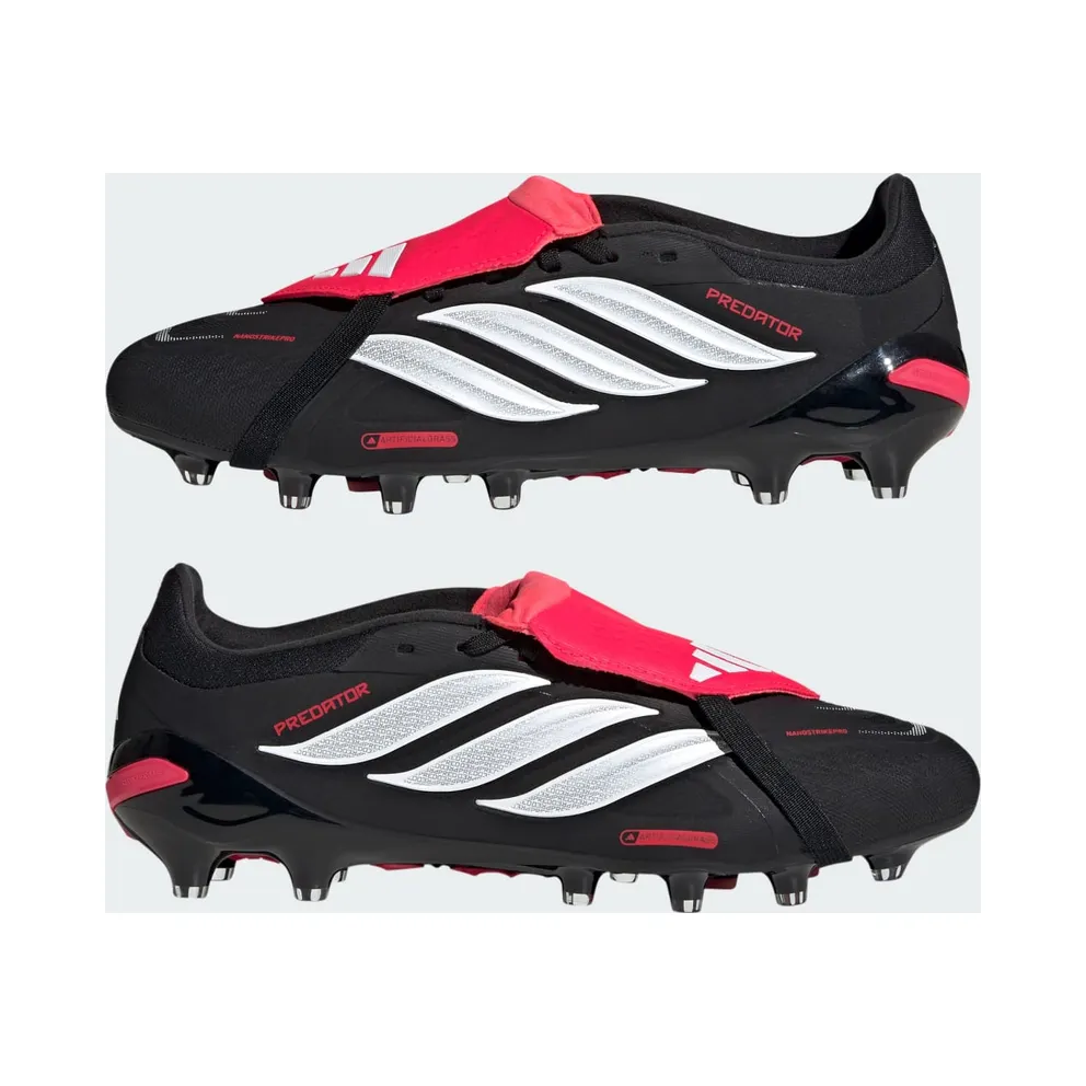 Adidas Predator Pro Fold-Over Tongue AG “Core Black Cloud White Lucid Red” (KI6297)