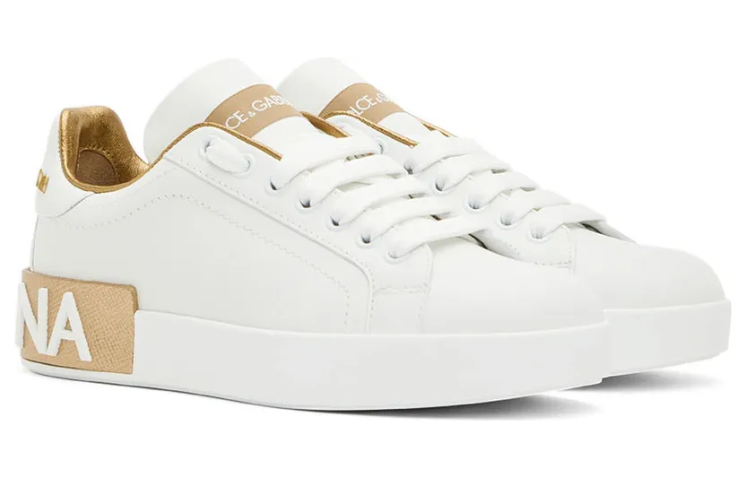 Dolce & Gabbana Pink Portofino Sneakers (CK1544 AX615) (4)