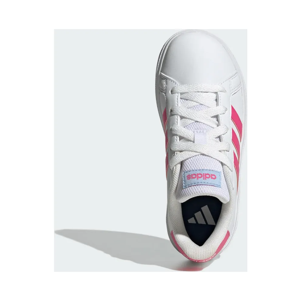 Adidas Grand Court Lifestyle Tennis Lace-Up Cloud White / Pulse Magenta / Glow Blue (JI0971)