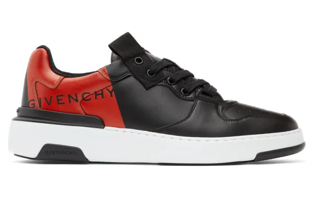 Givenchy Black and Red Wing Sneakers (BH003YH0RE)