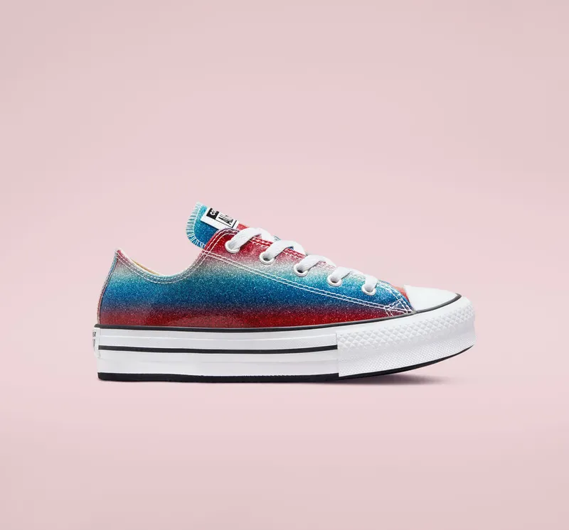 Converse Chuck Taylor All Star Lift Platform Glitter Drip (A00444C)