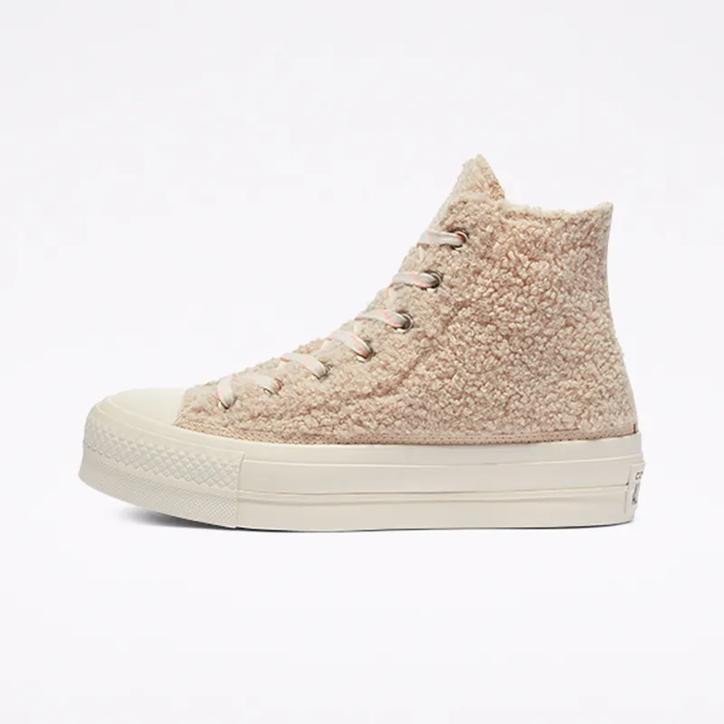 Converse Chuck Taylor All Star Platform High ‘Cozy Club’ Farro/Egret/Black (570024C)