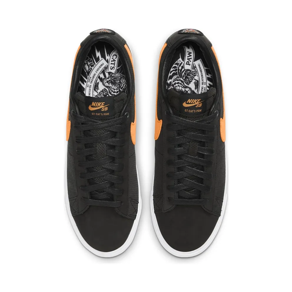 Nike SB Zoom Blazer Low GT Cats Paw Saloon Black/Vivid Orange-White (AV3028-001)