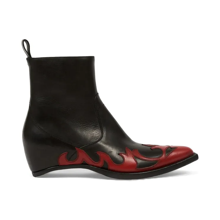 Maison Margiela Heel-Less Western Flames “Black/Red” (P7788 S57WU0301 H0058)