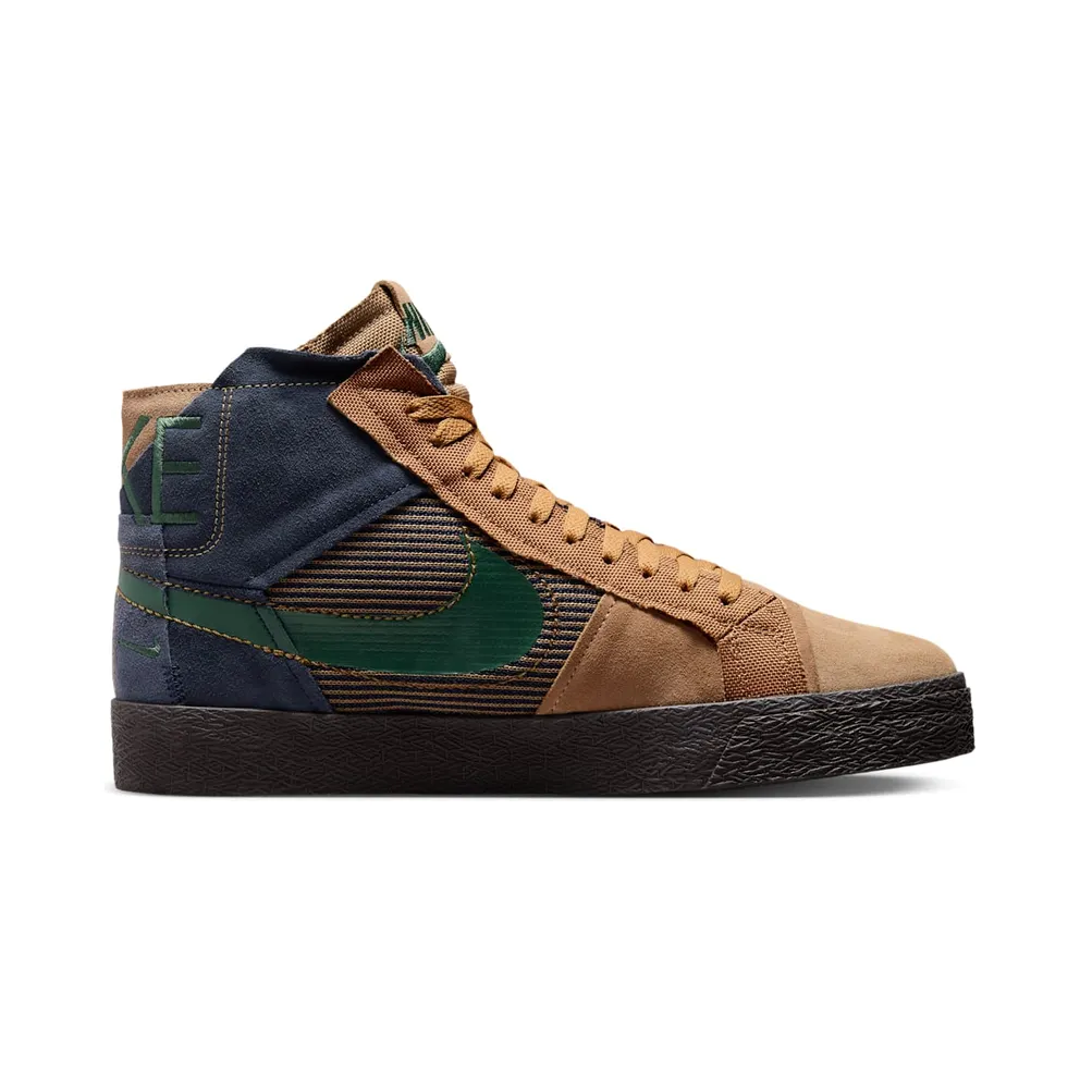 Nike SB Zoom Blazer Mid Premium Legend Dark Brown Obsidian Patchwork (FZ3306-200)