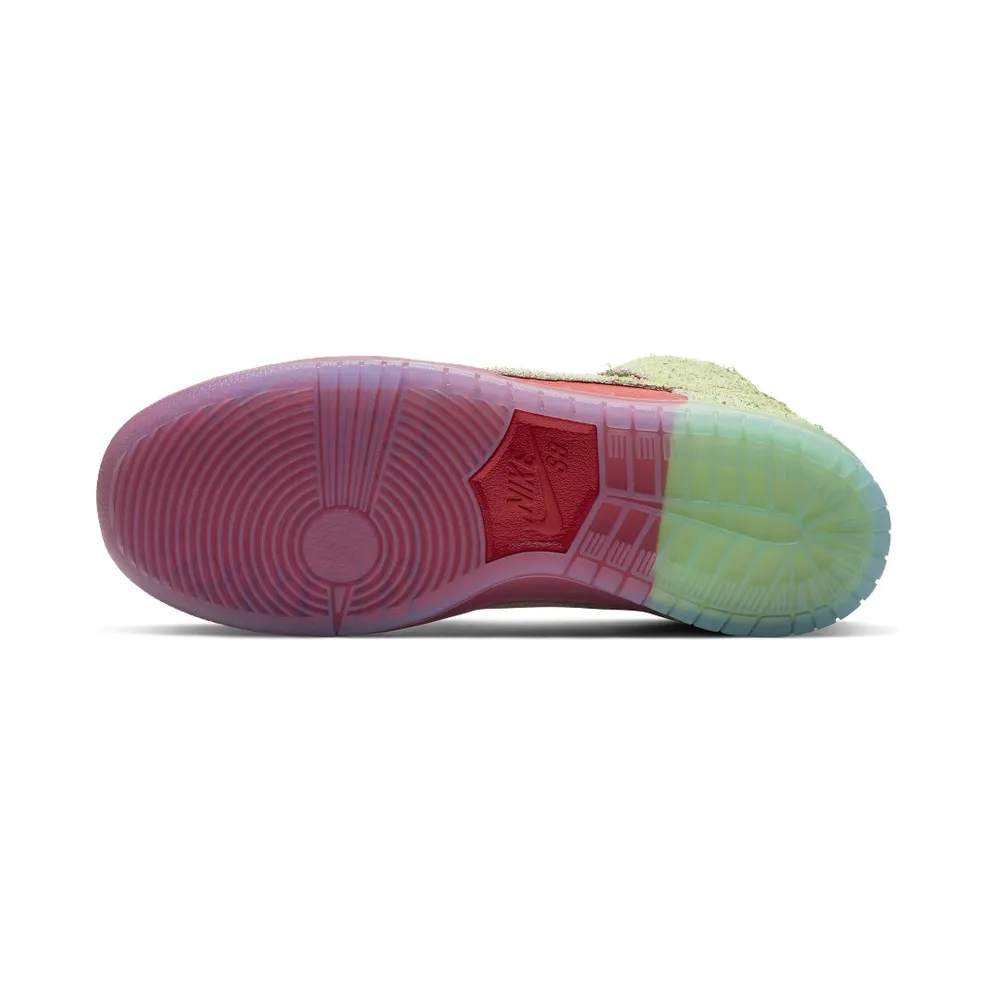 Nike SB Dunk High Strawberry Cough University Red/Spinach Green-Magic Ember (CW7093-600)