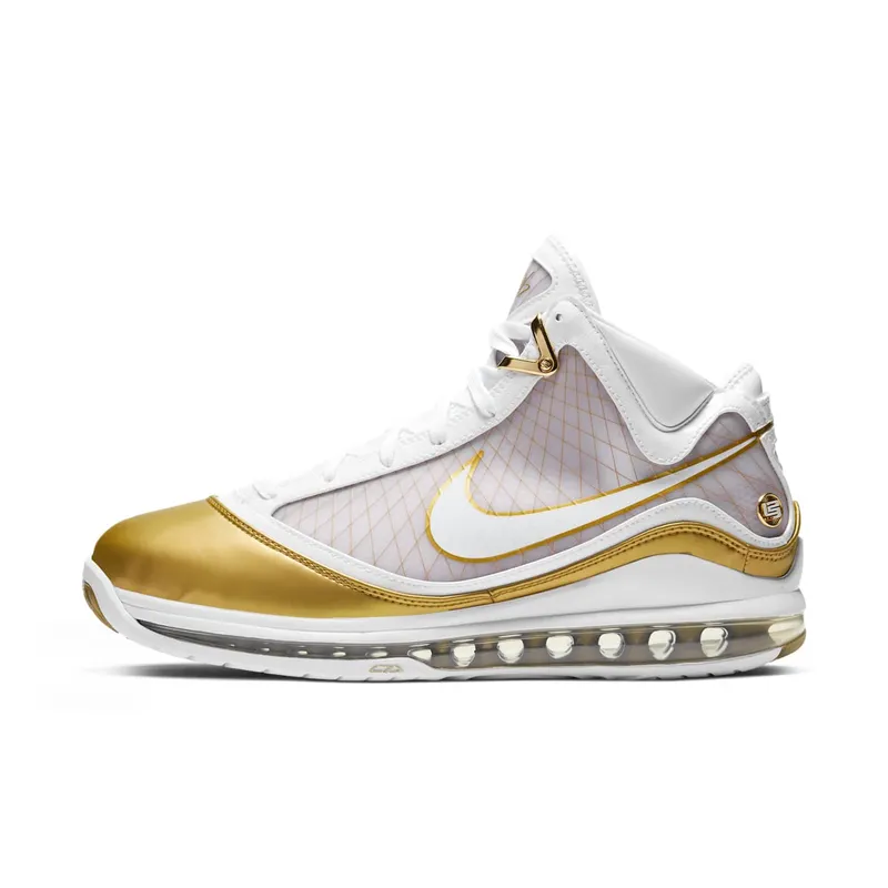 Nike  LeBron 7 China Moon (2020) White/White-Metallic Gold (CU5646-100)