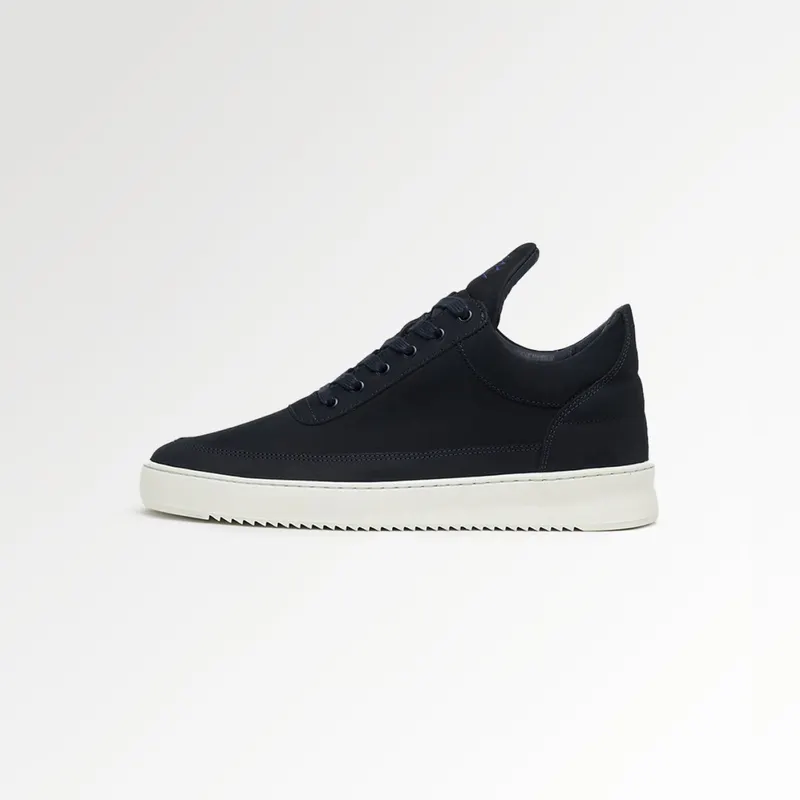 Filling Pieces Low Top Ripple Nubuck Navy