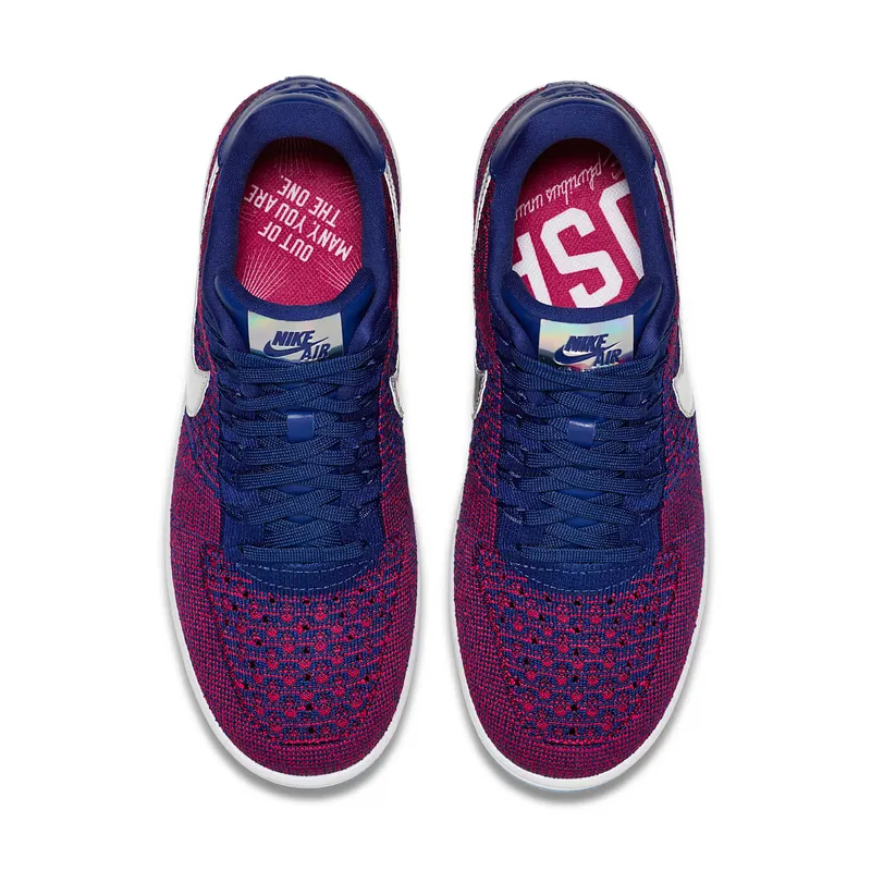 Nike Air Force 1 Low Flyknit USA Gym Red/Deep Royal Blue-White (826577-601)