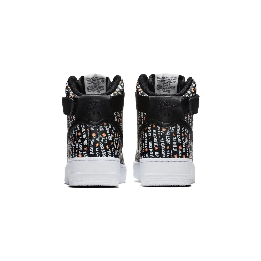Nike Air Force 1 High Just Do It Pack Black (W) Black/Black-White-Total Orange (AO5138-001)