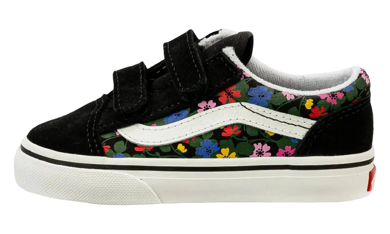 Vans Old Skool V Fun Floral TD “Black / Multicolor” (VN0A4VJJBA2)