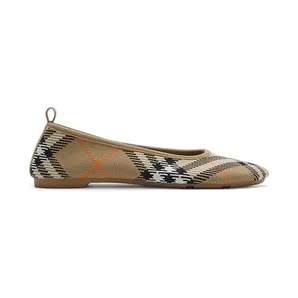 Burberry Check Knit Baby Ballerinas Sand (80990571)