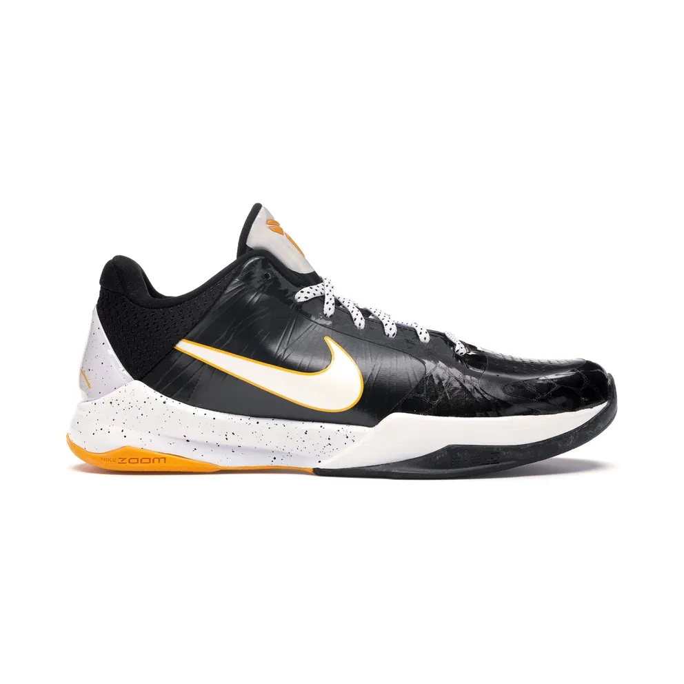 Nike Kobe 5 Del Sol Black/White-Del Sol (386429-002)