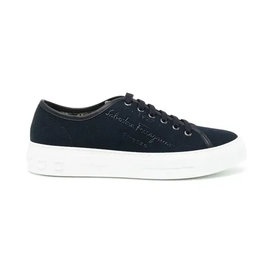 Ferragamo Borg met logoprint “Blue” (751461)