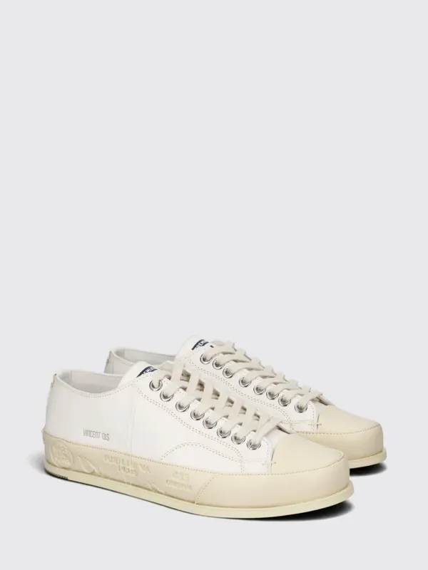 Premiata Vince Calf Leather Low-Top with Rubber Toe White (VINCE015BIANCO)