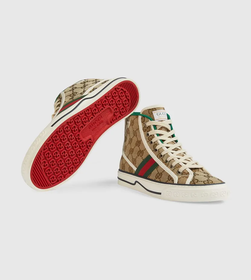 Gucci Tennis 1977 High Top GG (W) (627838 HVK70 9765) (6)