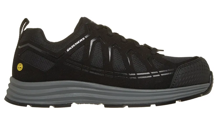 Skechers Work: Malad II Comp Toe Sneaker Black