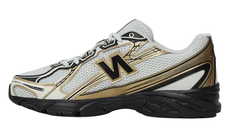 New Balance 740v2 “Sea Salt / Black / Gold Metallic” (U740GM2)