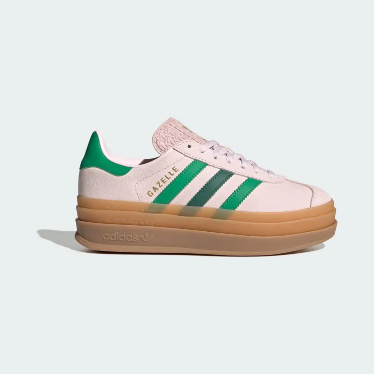 adidas Gazelle Bold Almost Pink Court Green Gold Metallic (JR5952)