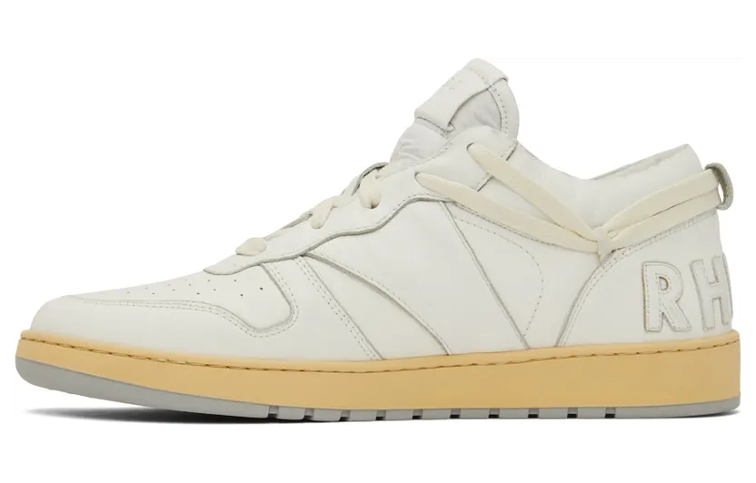 Rhude SSENSE Exclusive White Rhecess Low Sneakers (RHSS22FO23178377) (3)