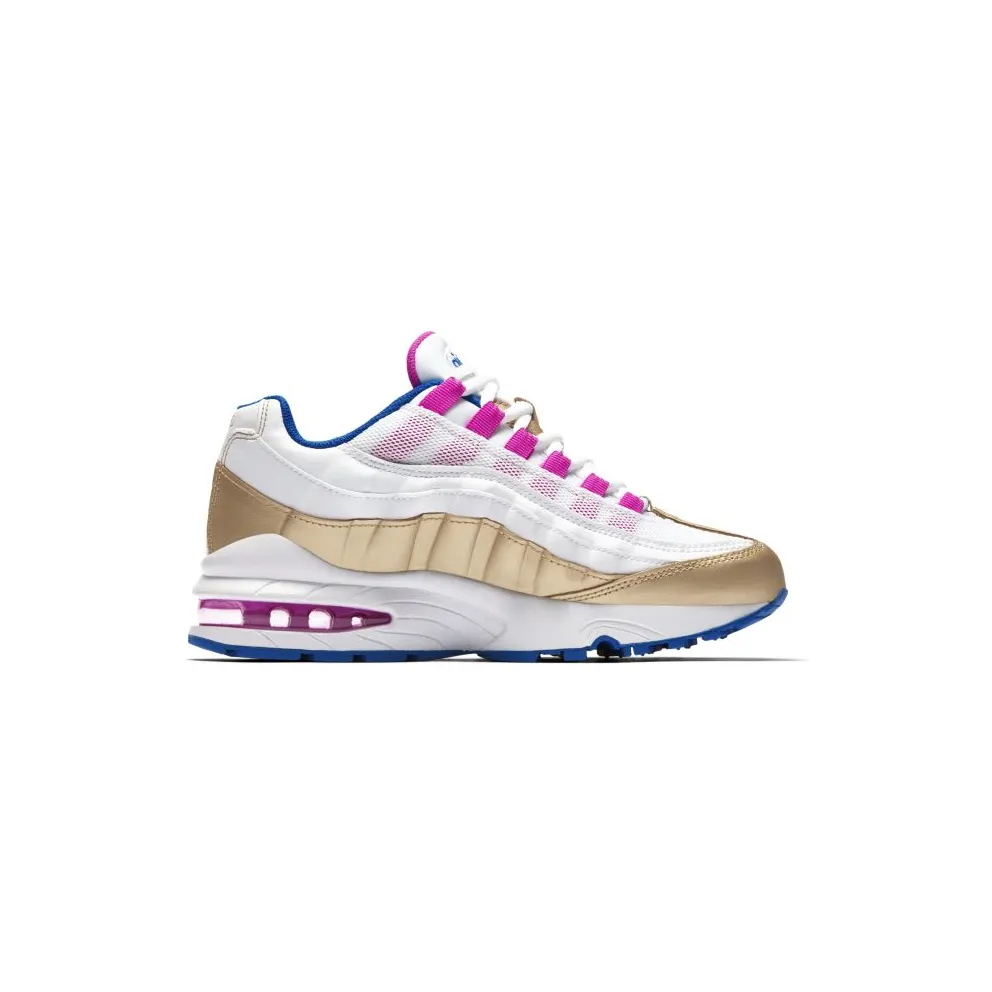 Nike Air Max 95 Peanut Butter & Jelly (GS) White/Metallic Gold-Racer Blue (310830-120)