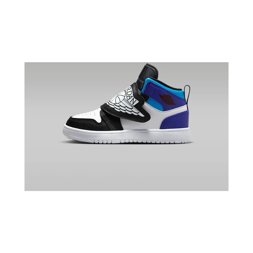 Jordan Sky Jordan 1 Aqua “White / Black / Bright Concord / True Red” (BQ7197-154)
