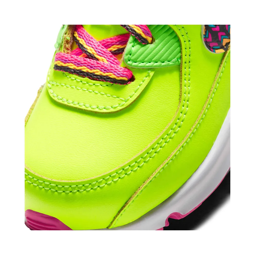 Nike Air Max 90 Volt Fire Pink Green Strike (TD) Volt/Fire Pink-Green Strike-Multi-Color (CW5798-700)