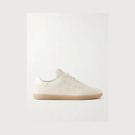 Zegna Triple Stitch™ Suede Slip-On Sneakers Gray (LHSOY)