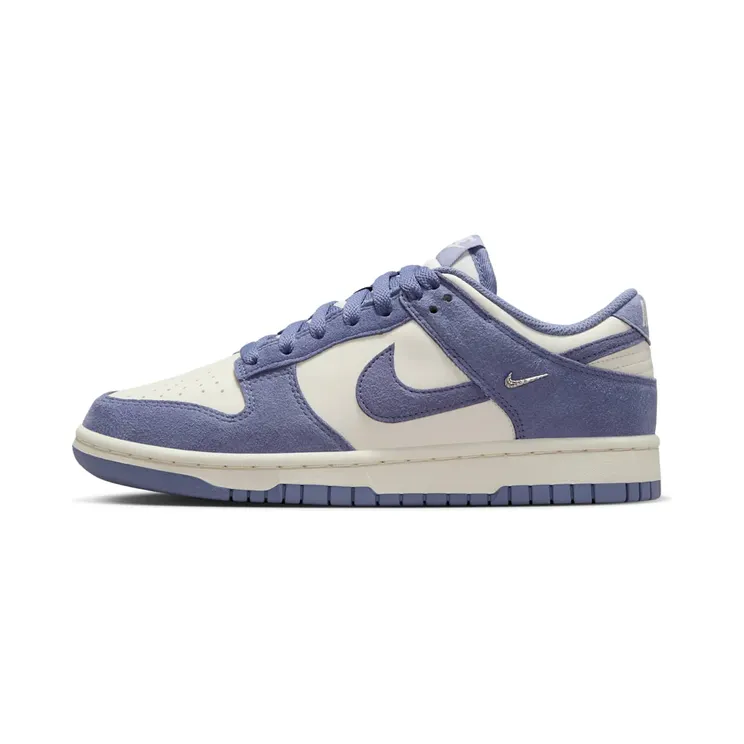 Nike Dunk Low World Indigo Mini Swoosh “Sail / Metallic Silver / World Indigo” (IB4417-103)