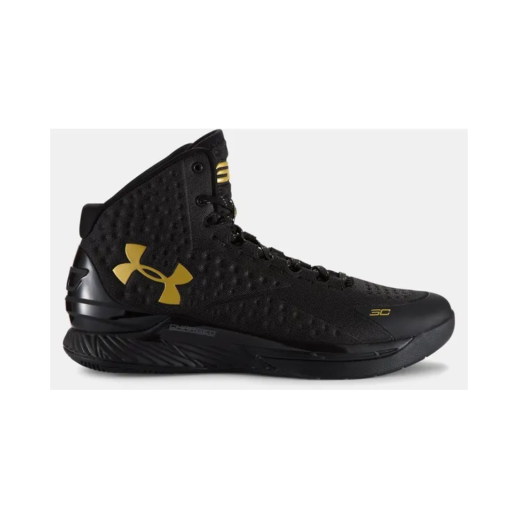 UA Curry 1 Black and Gold Banner