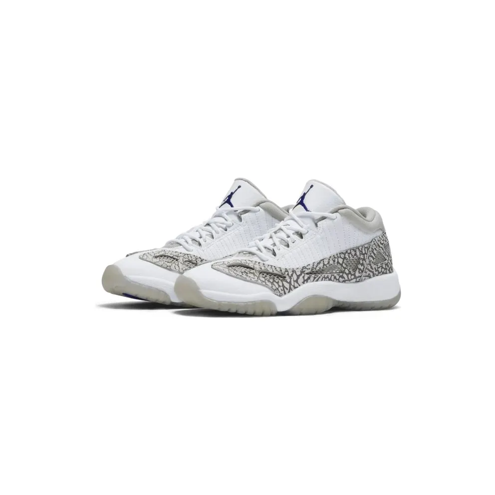 Jordan 11 Retro Low IE Cobalt 2015 (GS) White/Cobalt/Zen Grey (768873-102)