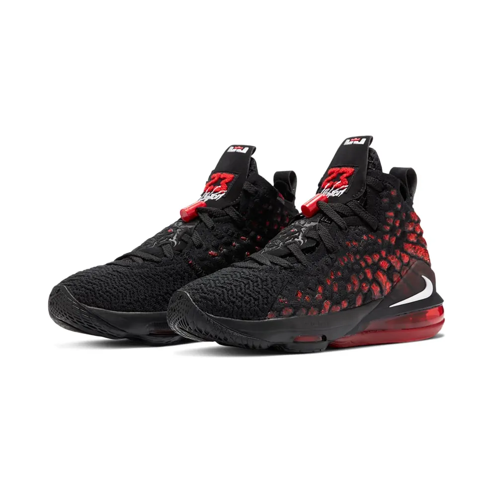 Nike LeBron 17 Infrared (GS) Black/White-University Red (BQ5594-006)