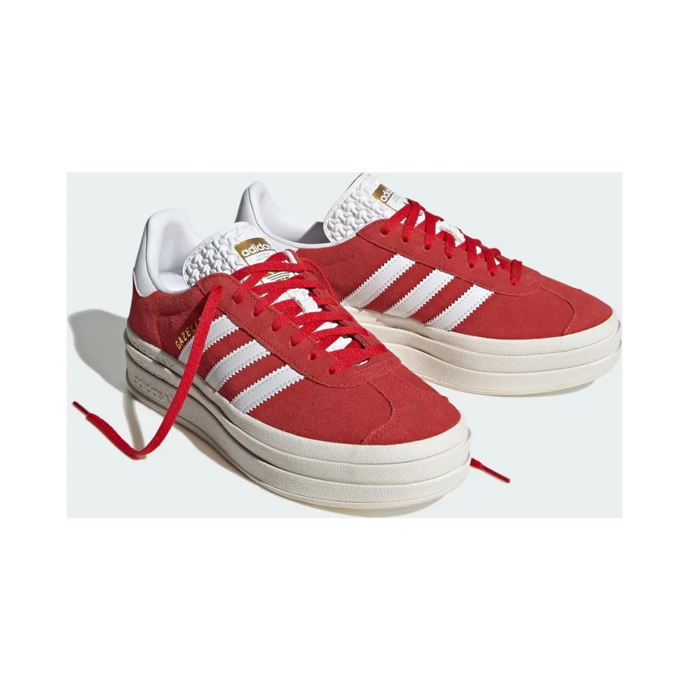 Adidas Gazelle Bold Red / Cloud White / Gold Metallic (ID6990)