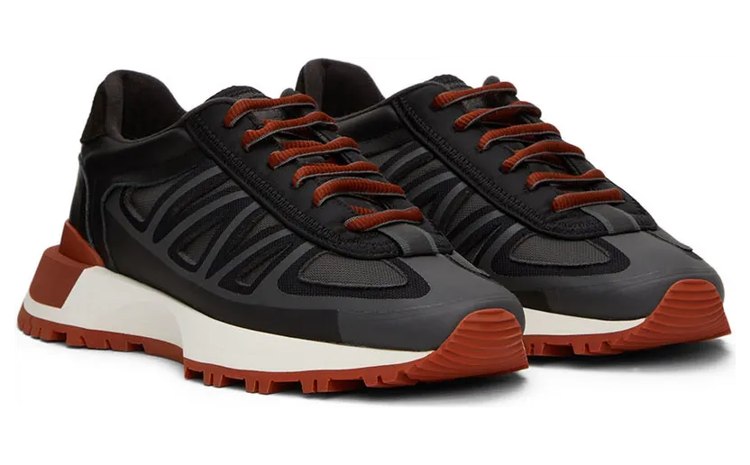 Maison Margiela Black & Orange 50/50 Sneakers (S57WS0444 P4760) (4)