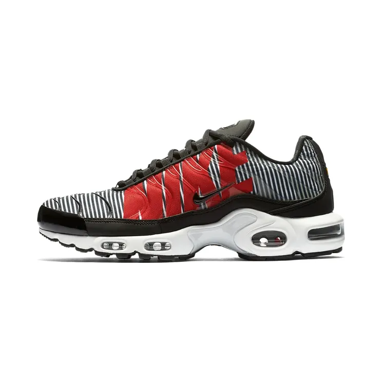 Nike Air Max Plus Striped “Black / Pure Platinum / White” (AT0040-001)
